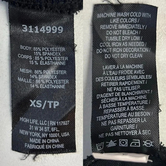 Head Workout Leggings 2 Pairs Sheer Panel Gym Activewear Black Size XS - Picture 11 of 16